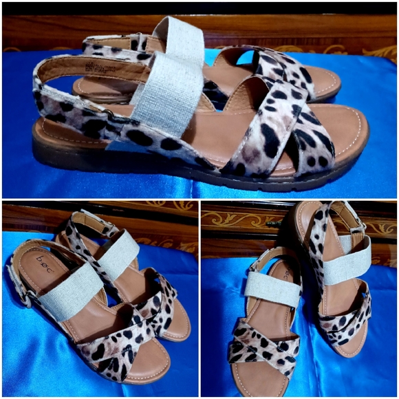 b.o.c. Shoes - B.O.C Strappy Comfort Leopard Sandals 11